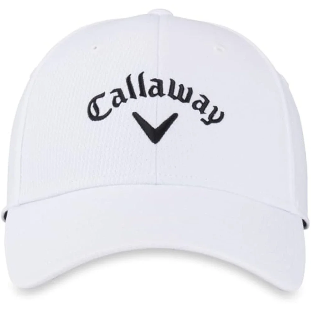 Callaway Unisex Adult Perf Front Crest Str Cap, White - Picture 1 of 5